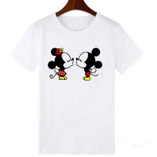 LUCKYROLL Mickey Minnie T Shirt Women Shirts Summer