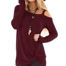 Spring Autumn Women's Tops And Blouses Casual Slash