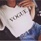 Fashion Brand Summer T Shirt Women VOGUE Printed - 0 - Thumbnail