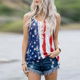 Sleeveless Women T Shirt American 4th of July - 0 - Thumbnail