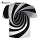 Raisevern 3D Psychedelic T-shirt Harajuku Black White Vertigo - 0 - Thumbnail