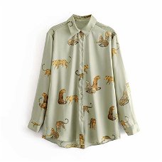 Animal Prints Shirt Women Spring 2020 New Fashion