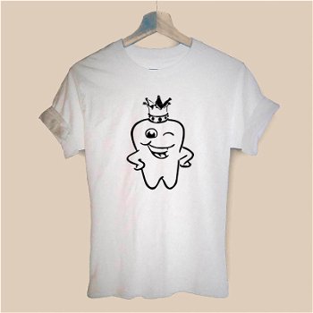 Dentist Moda Print Women Cotton Casual T Shirt - 0