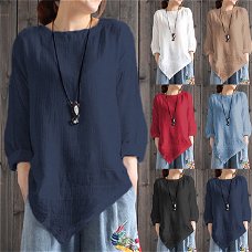 blouse women 2020 sleeve long blouse ladies cotton