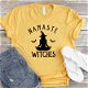 Namaste Witches Graphic Tees Women Halloween Tshirt Meditate - 0 - Thumbnail