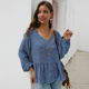 Spring Summer Print Blouse Women Cotton Full Sleeve - 0 - Thumbnail