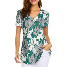 SAGACE Summer Fashion Blouse Women Casual Short Sleeve