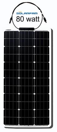 Goedkope 12V-MONO-FLEXIBLE 60W semi flexibele zonnepanelen set