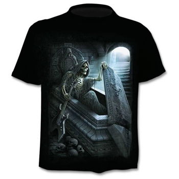 Drop Ship Summer New 3d Skull T -Shirt - 0
