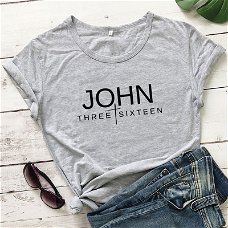 John Three Sixteen Shirts Women Christian Religion Streetwear