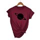 Simple Planet Space Print Women tshirt Cotton Casual - 0 - Thumbnail