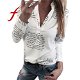 Feitong Women Letters Printing Blouses Fashion Ladies Chic - 0 - Thumbnail