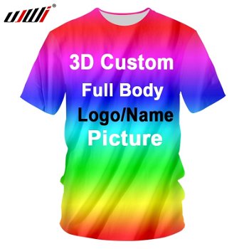 UJWI 3D Print Custom Women/Men Tshirts Cotton Polyester - 0