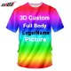 UJWI 3D Print Custom Women/Men Tshirts Cotton Polyester - 0 - Thumbnail
