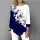 Shirt Women Spring Summer Printing Blouse 3/4 Sleeve - 0 - Thumbnail
