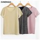 2020 New Summer T Shirt Silver Shiny Lurex - 0 - Thumbnail