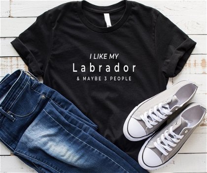 I like my labrador Women tshirt Cotton Casual - 0