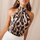 Dropshipping Women Sexy Leopard Sleeveless Blouse Ladies Halter - 0 - Thumbnail