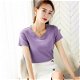 2020 New Women's Solid Color Taro Purple Slim - 0 - Thumbnail