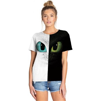 Women Girl Toothless 3d Print Tshirt How to - 0
