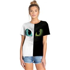 Women Girl Toothless 3d Print Tshirt How to