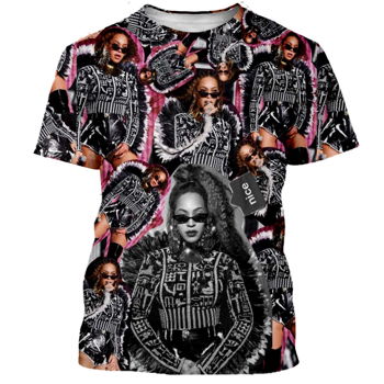 New classical Beyonce t shirt men women 3D - 0