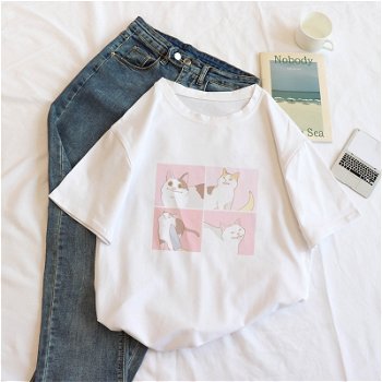 casual Ulzzang kawaii harajuku album dropshipping vintage Short - 0