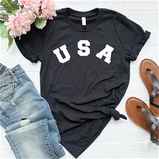 USA Print Women tshirt Casual Cotton Hipster Funny