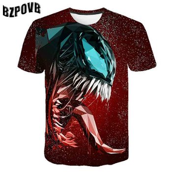 2019 New Cartoon Deadpool 3D Print t shirt - 0