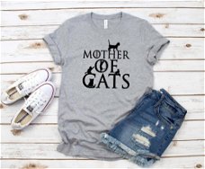 Mother of Cats Print Women tshirt Cotton Casual