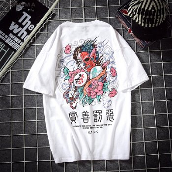 VERSMA Korean Harajuku Vintage Print Swag Rock Men - 0