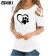 ZSIIBO 2019 Women T-shirt Summer Casual Loose Short - 0 - Thumbnail