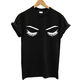 Eye lashes Sleepy Print Women tshirt Cotton Casual - 0 - Thumbnail