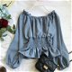 2019 summer new lantern sleeved chiffon women blouse - 0 - Thumbnail