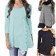 Korea Summer women's O-Neck Shirts Casual Long Sleeve - 0 - Thumbnail