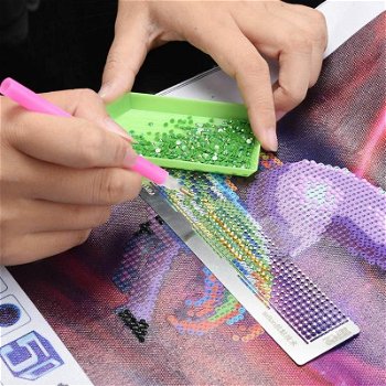 1pc Stainless Steel Diamond Painting Ruler for DIY - 0