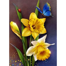 NEW Hot Sale Diamond Painting Yellow Flower Full