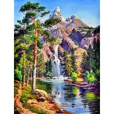 NEW Hot Sale Diamond Painting Waterfall Full Square/Round