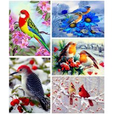 HUACAN Full Square Diamond Painting Bird Diamond Embroidery