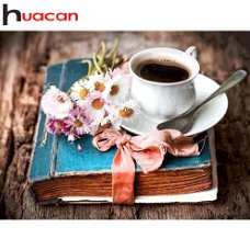 Huacan 5d Diamond Painting Coffee Diamond Embroidery Sale