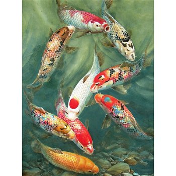 NEW Hot Sale Diamond Painting Koi Goldfish Full - 0