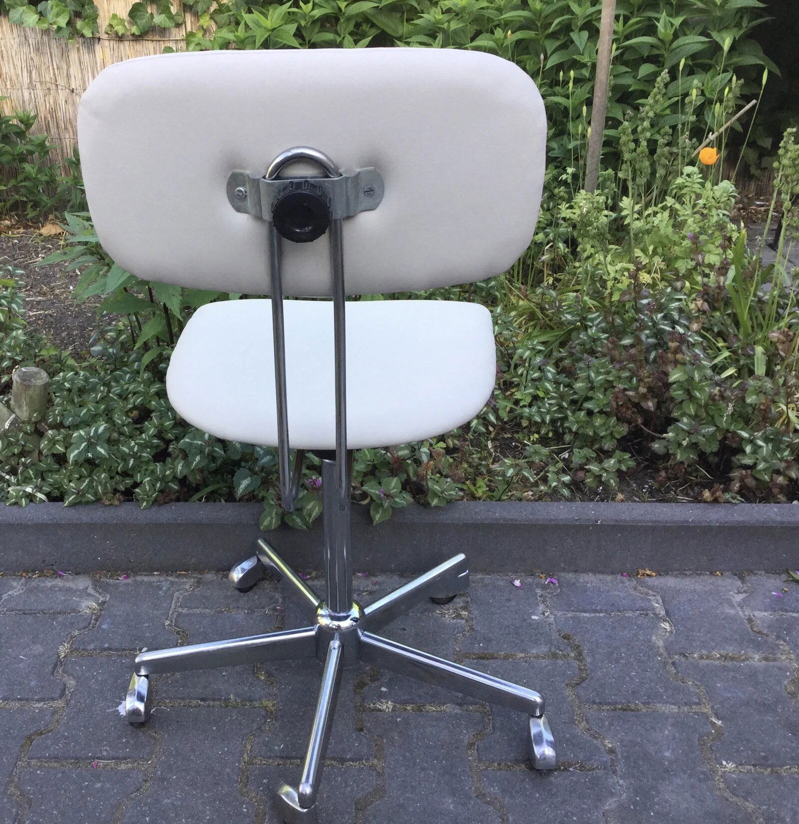 Vintage bureaustoel, mooie kwaliteit, opnieuw gestoffeerd - Afbeelding 3