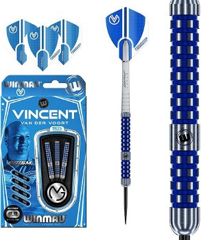 Winmau dartpijlen Vincent van der Voort blue 90% tungsten - 0