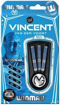 Winmau dartpijlen Vincent van der Voort blue 90% tungsten - 3