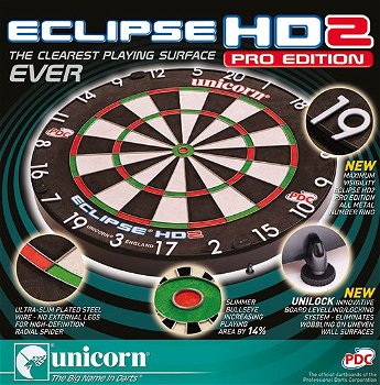 Dartbord sisal Unicorn Eclipse HD2 pro - 1