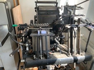 oude drukpers Heidelberg Degel A4 - 0