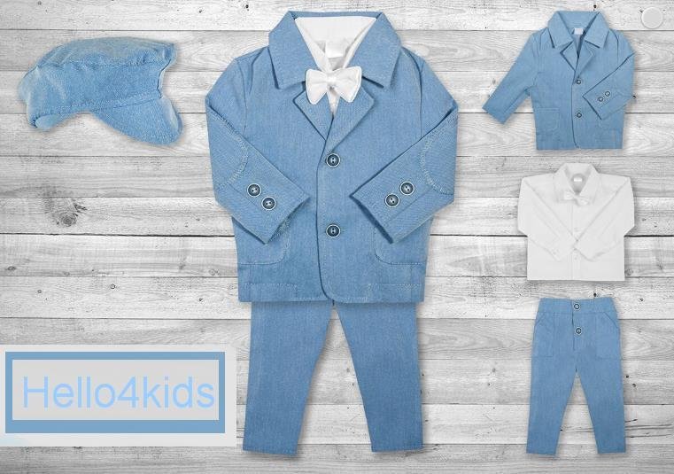bruidsjonker romper doop baby trouwromper hemelsblauw - Afbeelding 2