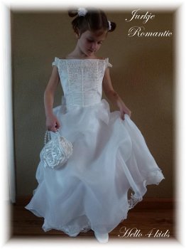 trouwkleedje kleedje bruidsmeisje jurk communie jurk romantic - 0
