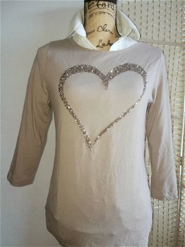 BETTY BARCLAY shirt met zilveren hartje - 1