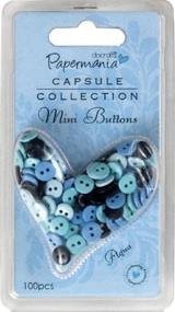 Mini buttons 100pcs - Aqua - 0